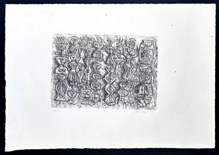 Litografía Campigli - Massimo Campigli (1895–1971) – Follia di donne – Lithograph on Fabriano paper – 1959