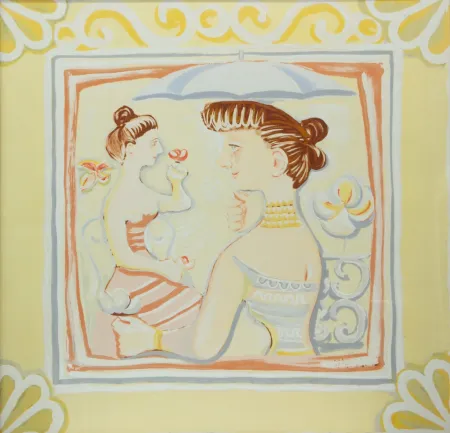 Serigrafía Campigli - PASSEGGIATA