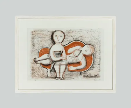 Litografía Campigli - Senza titolo