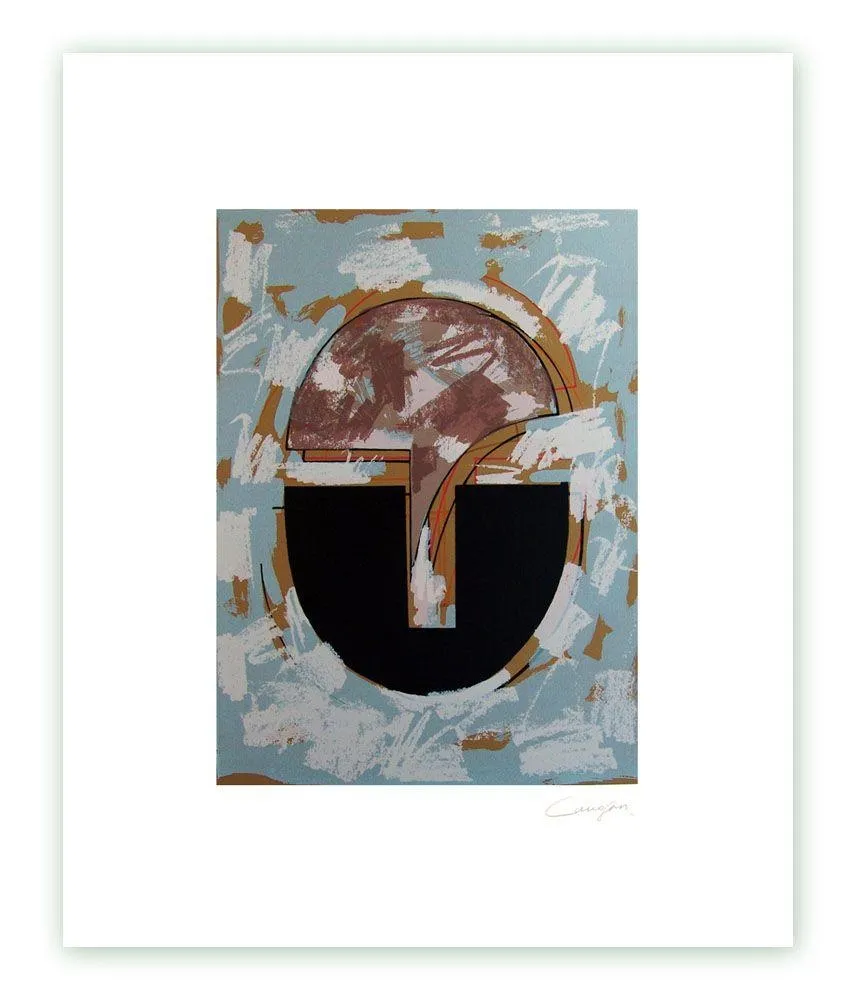 Grabado Canogar - Cabeza