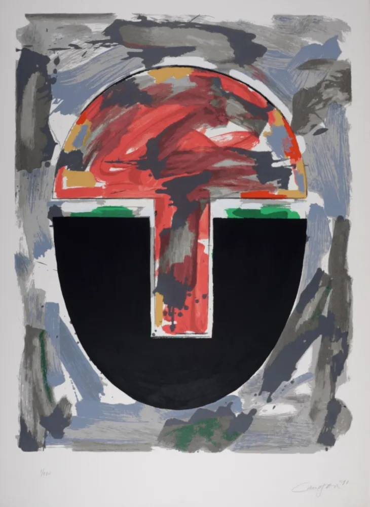 Serigrafía Canogar - Composition