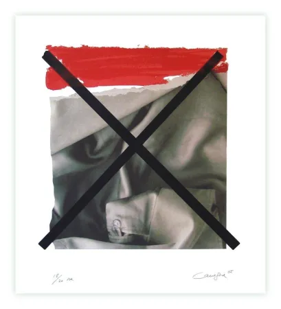 Serigrafía Canogar - Don Quijote y los molinos