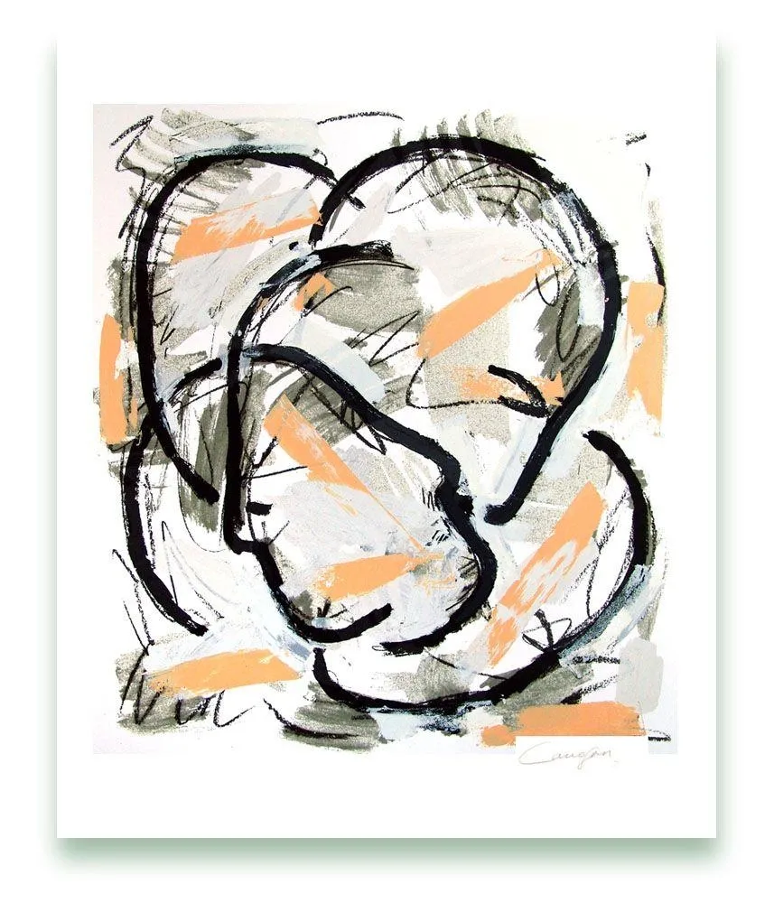 Grabado Canogar - Escena urbana