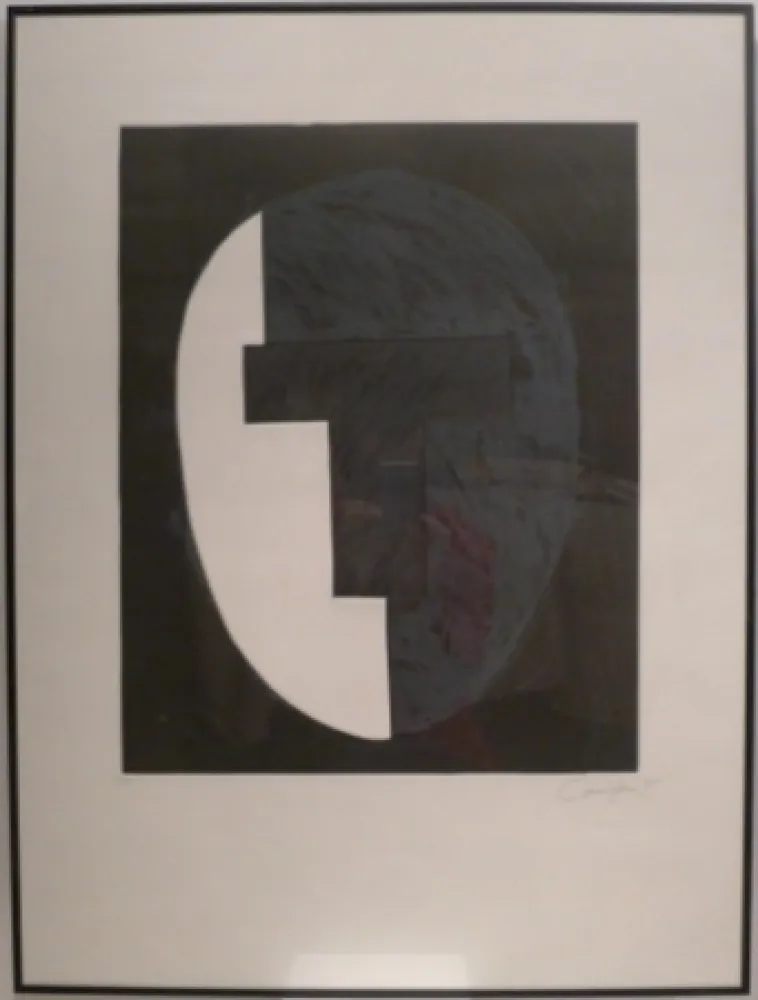 Aguatinta Canogar - Homenaje a Julio González