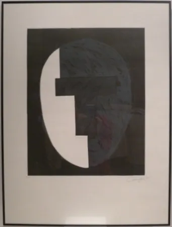 Aguatinta Canogar - Homenaje a Julio González