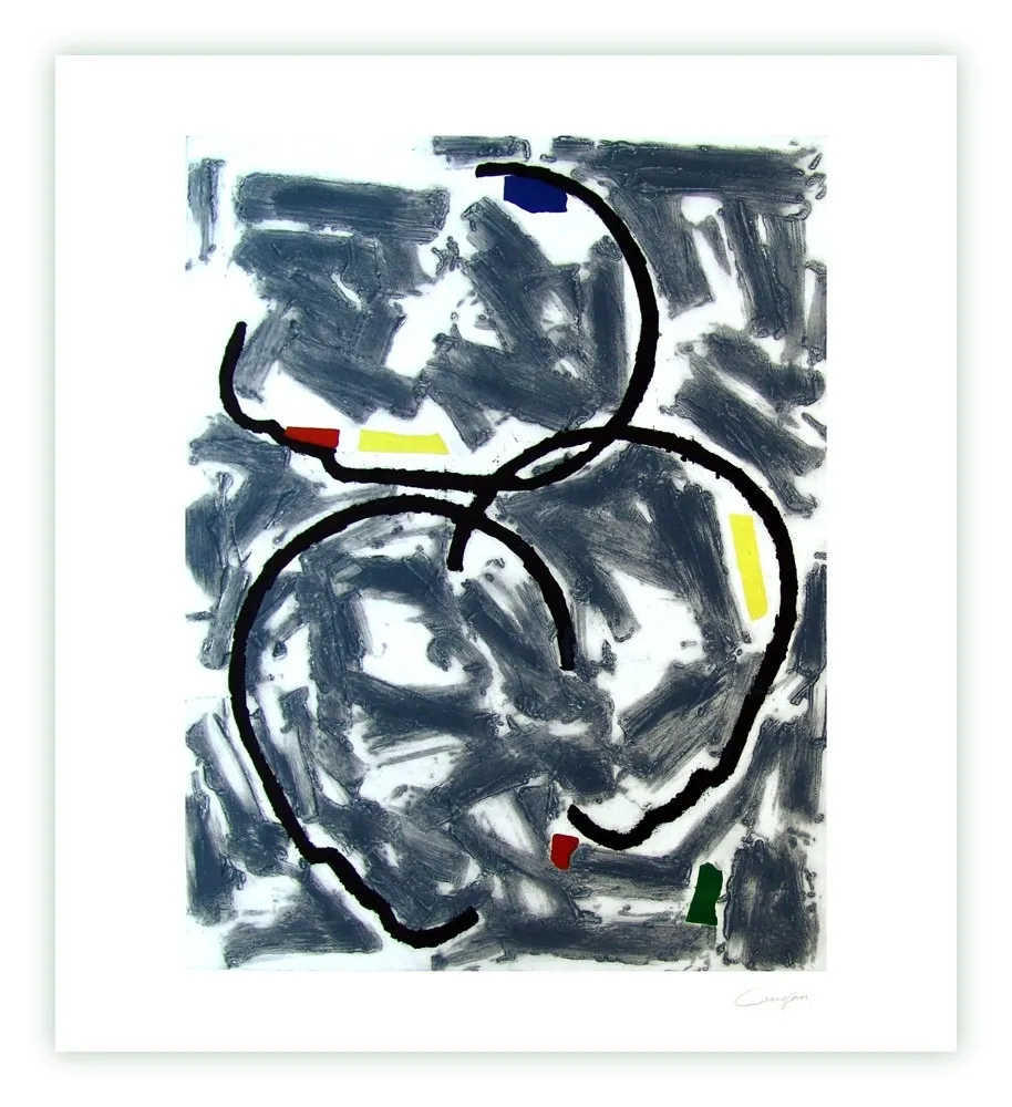 Grabado Canogar - Sin título