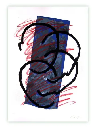 Grabado Canogar - Sin título