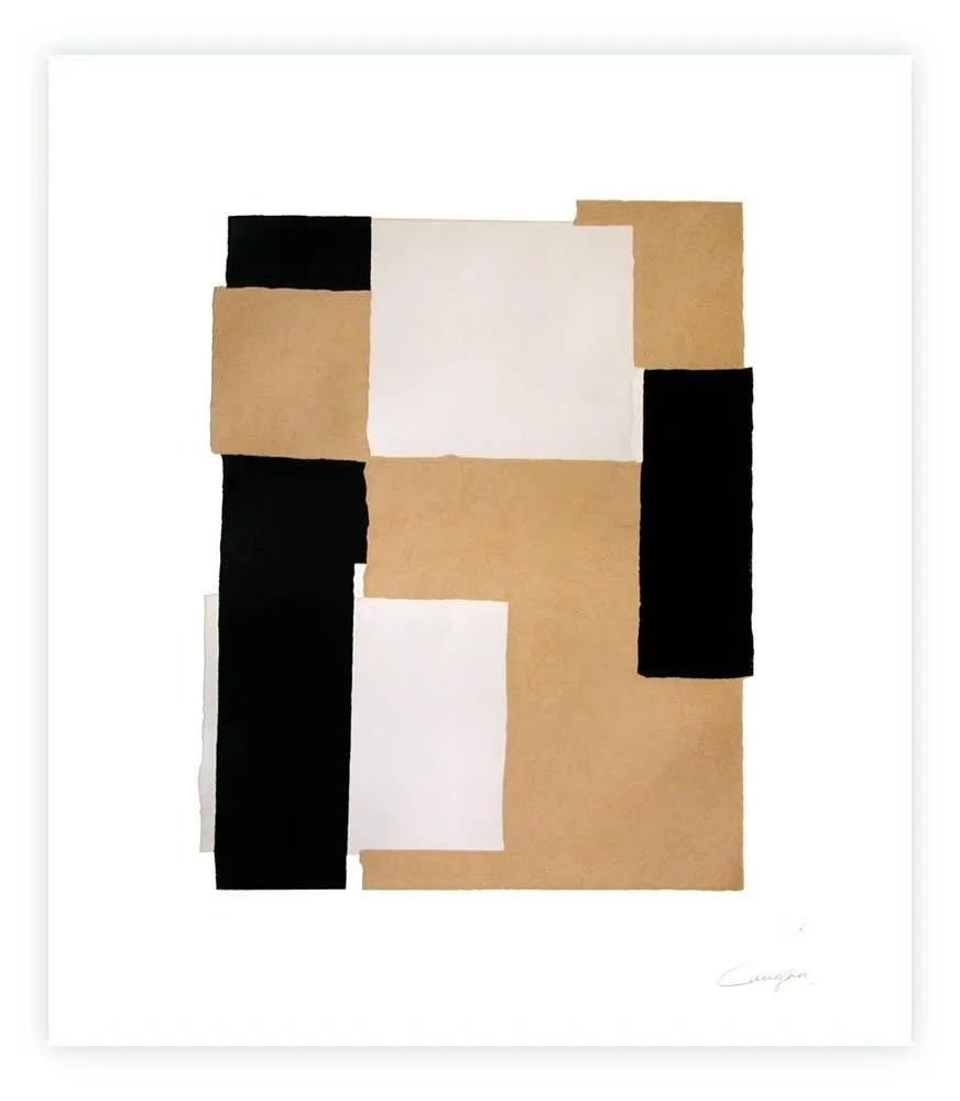 Grabado Canogar - Trama IV