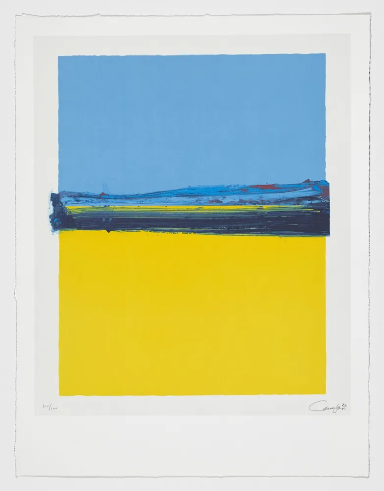 Litografía Canogar - Ucrania 22