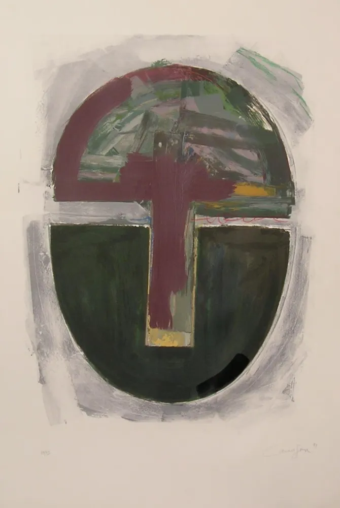 Litografía Canogar - UNTITLED