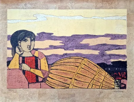 Litografía Cantatore - Odalisca