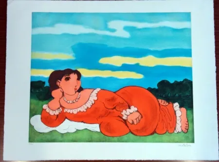 Aguafuerte Cantatore - Odalisca