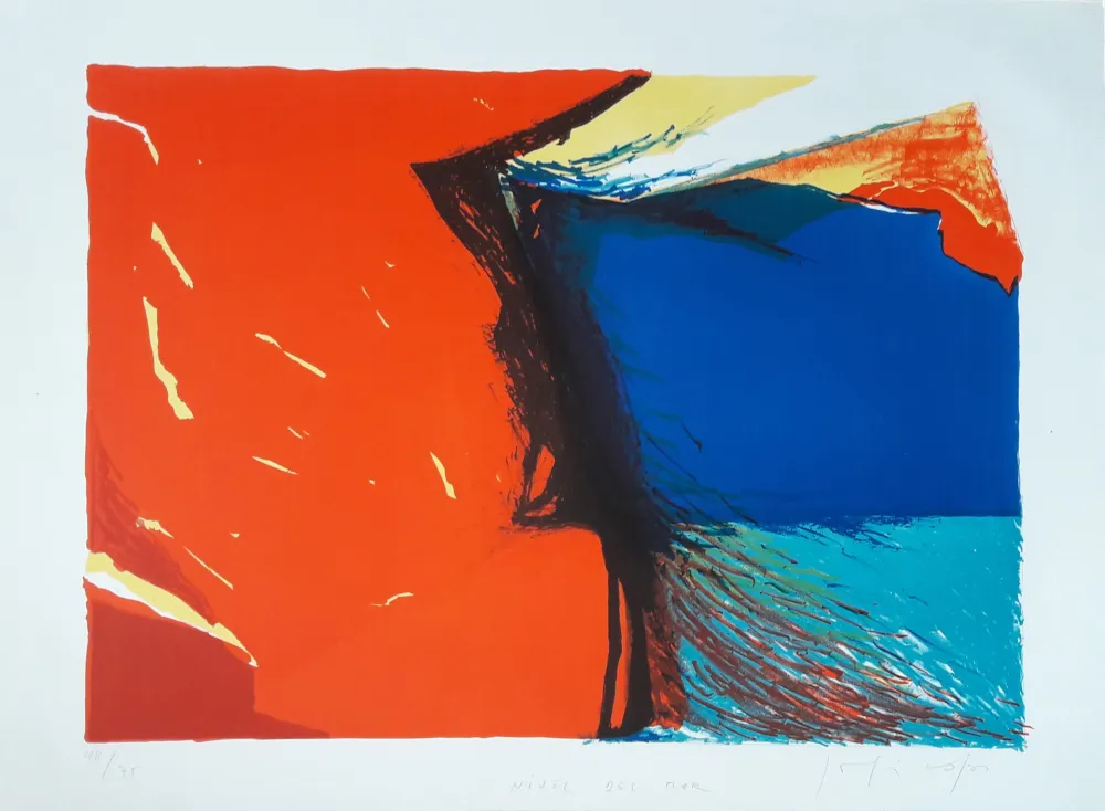 Litografía Capa - Nivel del mar