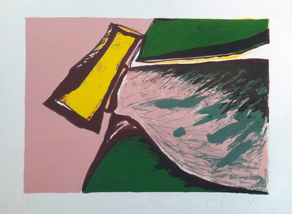 Litografía Capa - Objeto amarillo