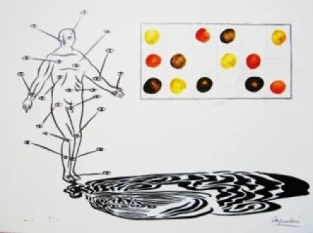 Litografía Capelan - Sans titre