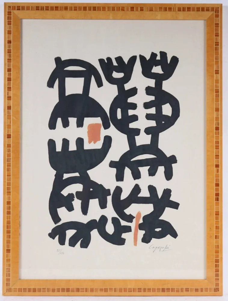 Litografía Capogrossi - Composizione