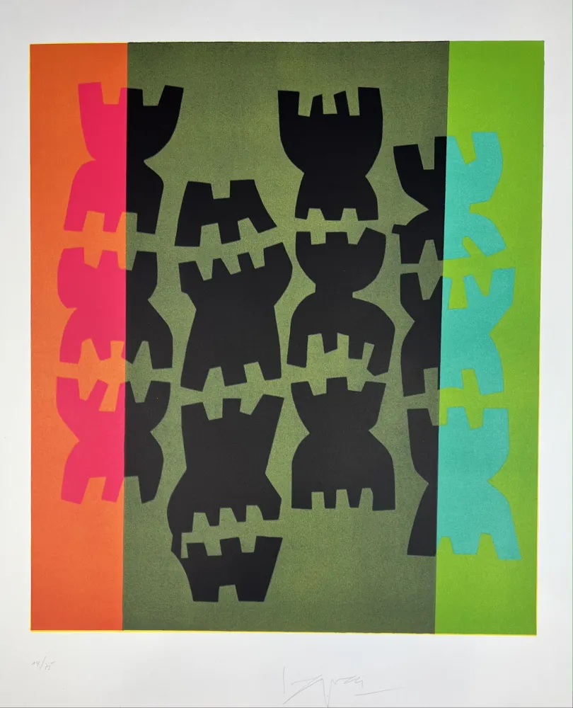 Litografía Capogrossi - Composizione