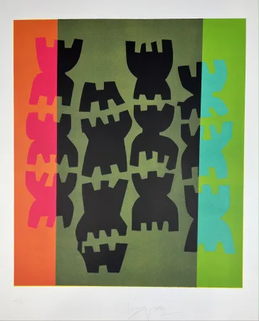 Litografía Capogrossi - Composizione