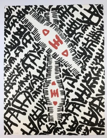 Litografía Capogrossi - Composizione