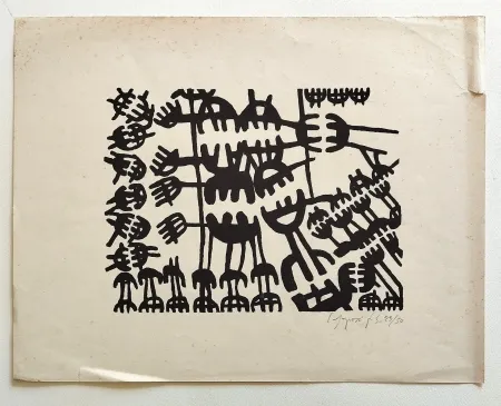 Litografía Capogrossi - Forma 2