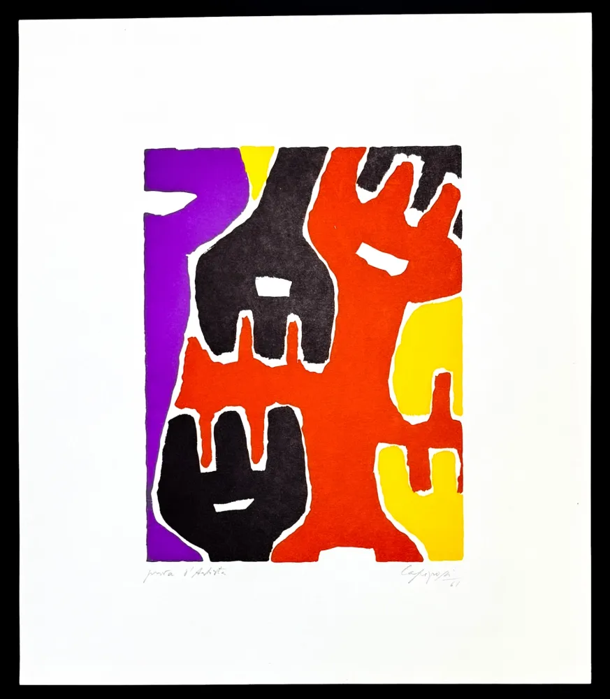 Sin Técnico Capogrossi - Giuseppe Capogrossi (1900–1972) - Zincography on paper - 1961