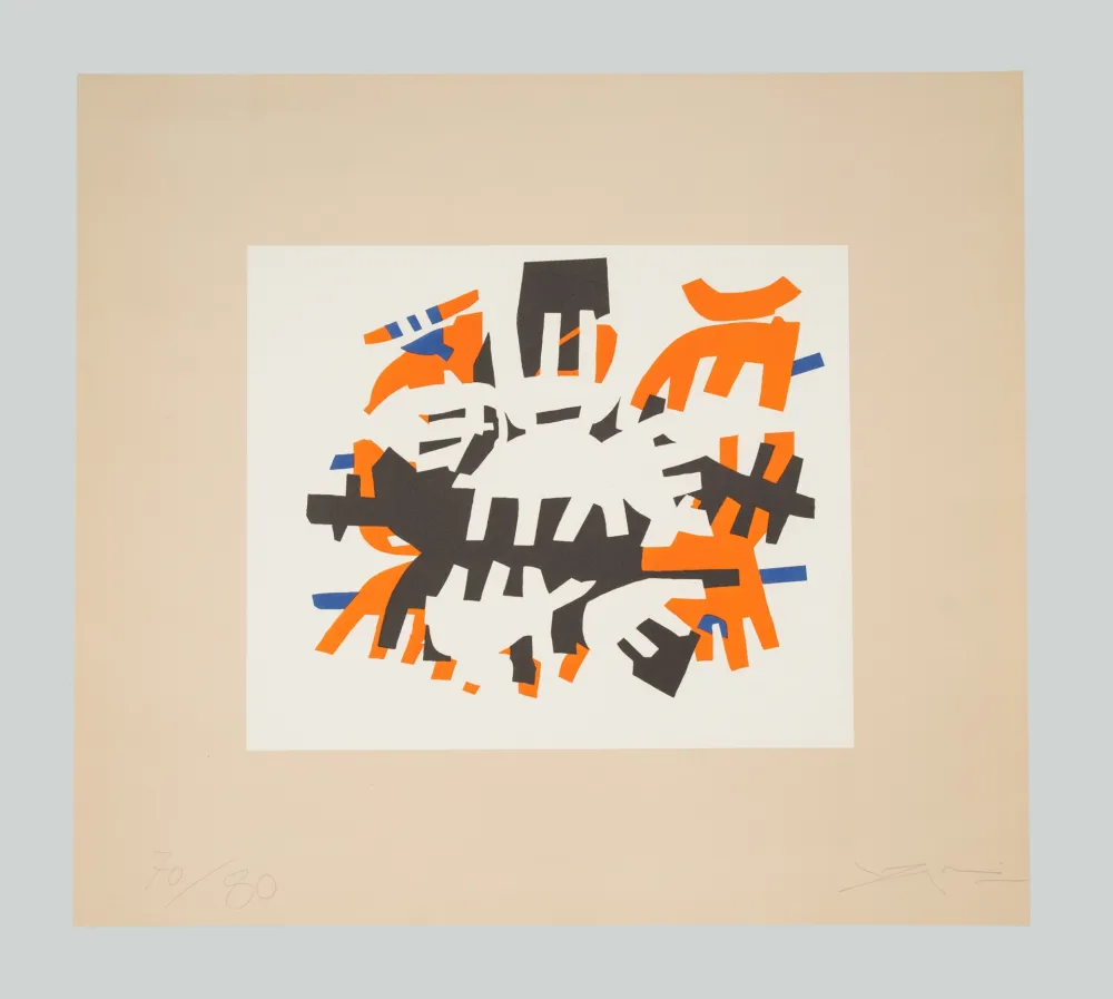 Litografía Capogrossi - Opale