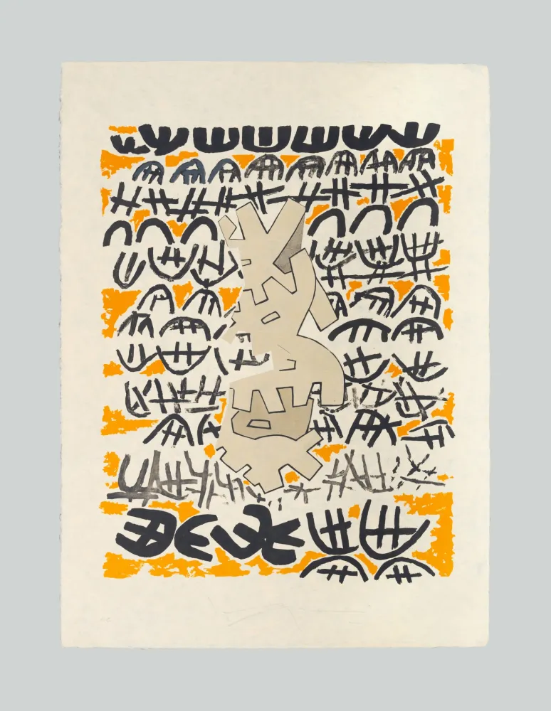 Litografía Capogrossi - Opale 4