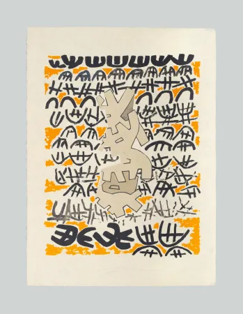 Litografía Capogrossi - Opale 4