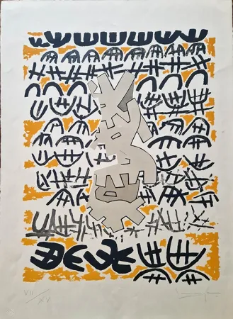 Litografía Capogrossi - Opale 4