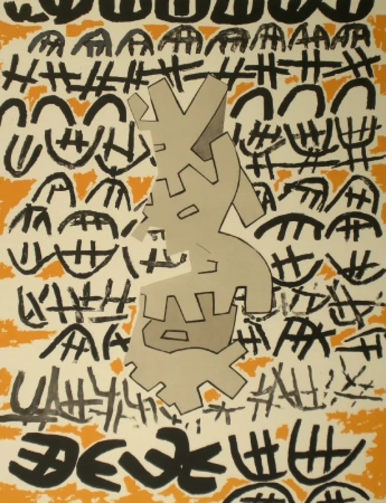 Litografía Capogrossi - Opale n.4