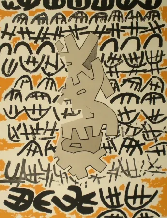 Litografía Capogrossi - Opale n.4