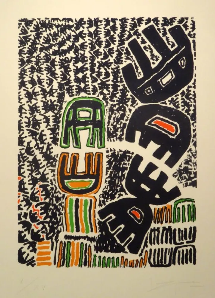 Litografía Capogrossi - Opale Nr. 9