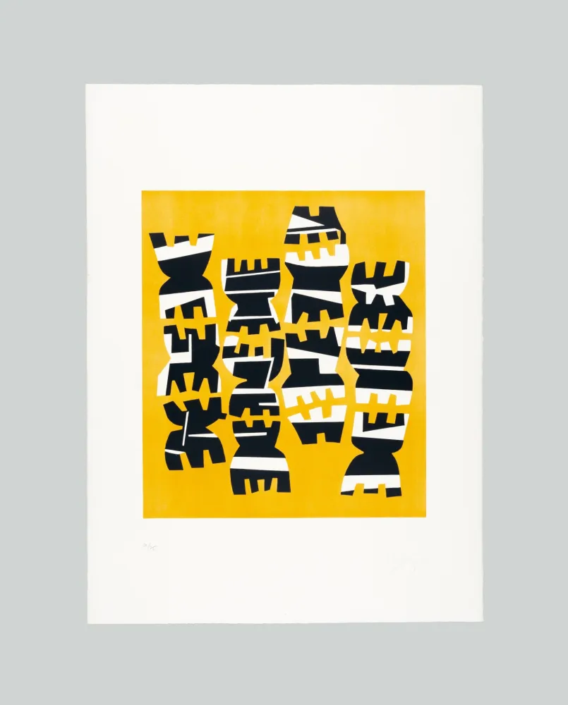 Litografía Capogrossi - Quarzo 8