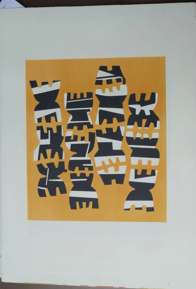 Litografía Capogrossi - Quarzo 8