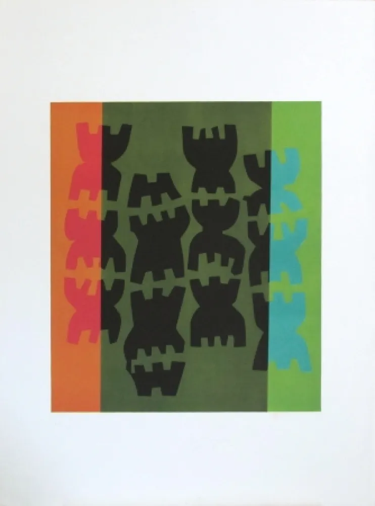 Litografía Capogrossi - Quarzo n°10