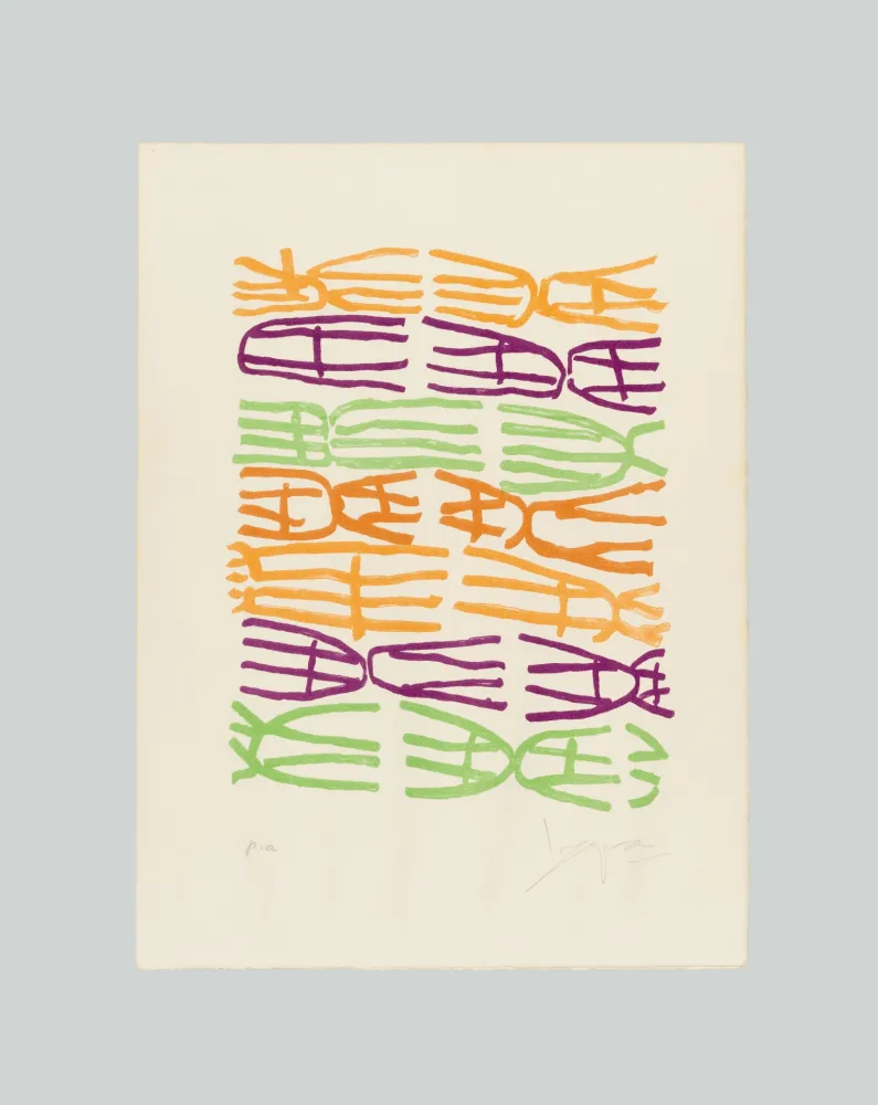 Litografía Capogrossi - Quatrain