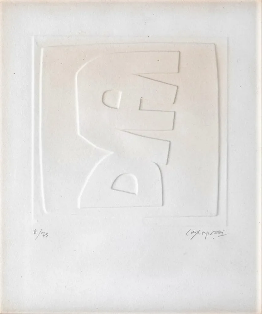 Relieve Capogrossi - Rilievo bianco