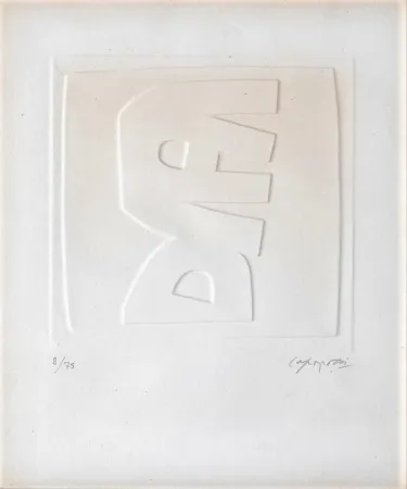 Relieve Capogrossi - Rilievo bianco