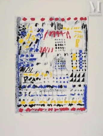 Litografía Cargaleiro - Orphée (1983)