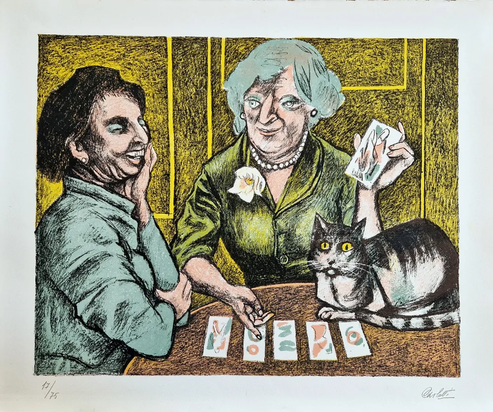 Litografía Carletti - I tarocchi