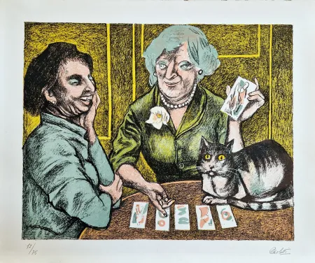 Litografía Carletti - I tarocchi