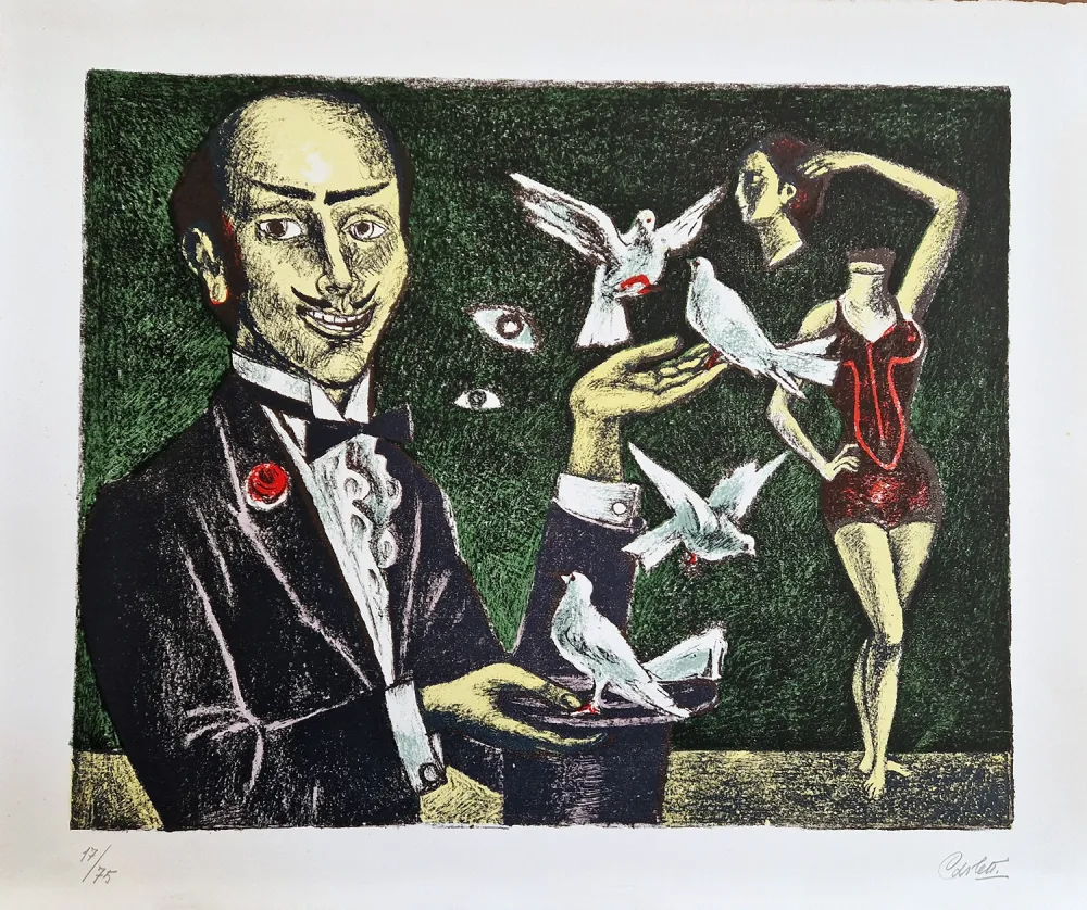 Litografía Carletti - Illusionista