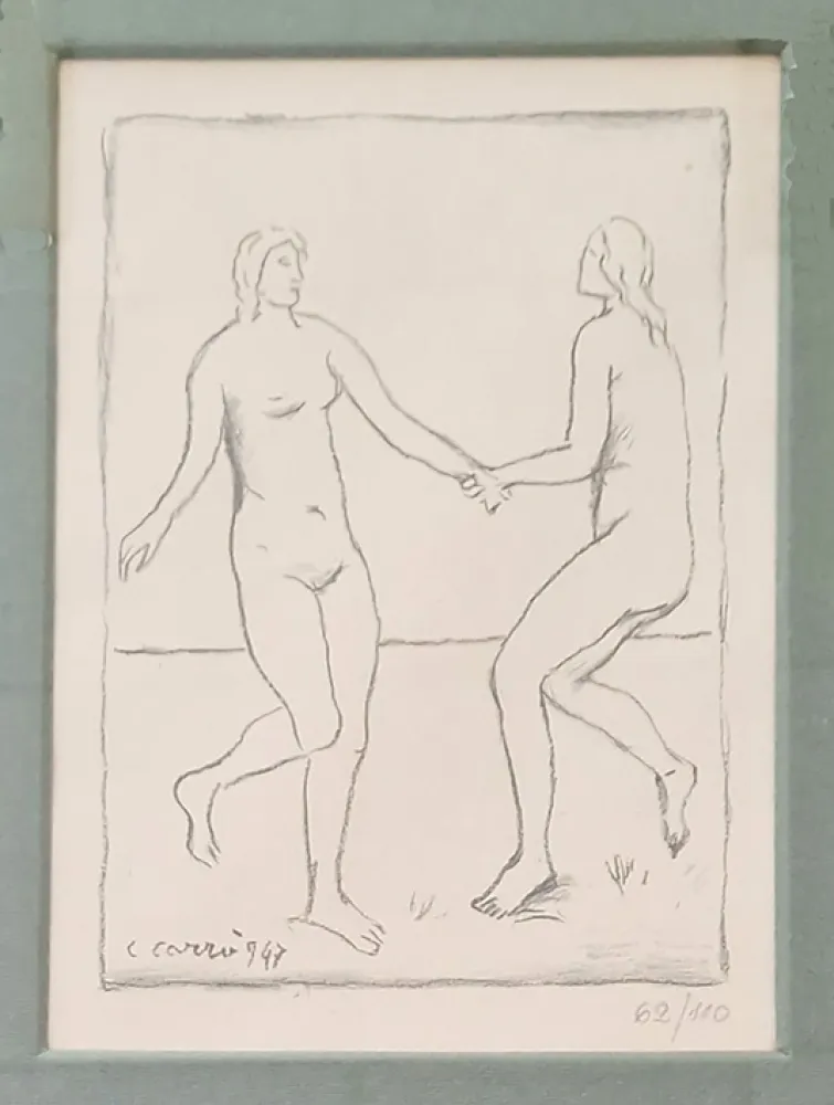 Litografía Carra - Fanciulle