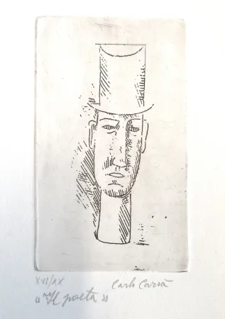 Aguafuerte Carra - Il poeta