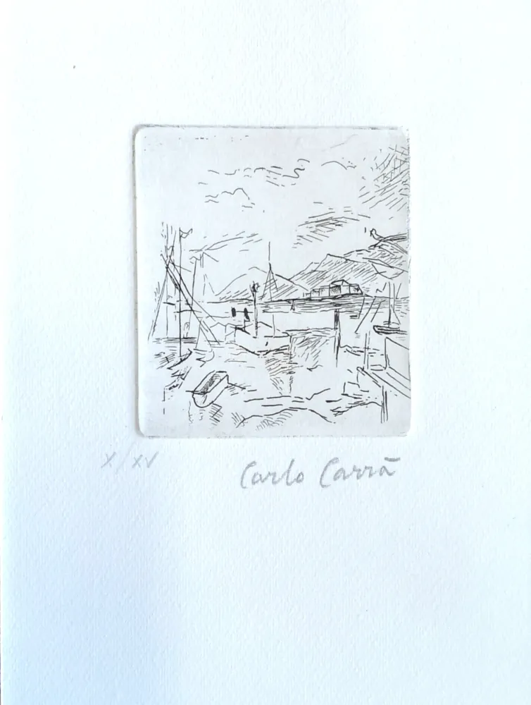 Aguafuerte Carra - Piccolo molo