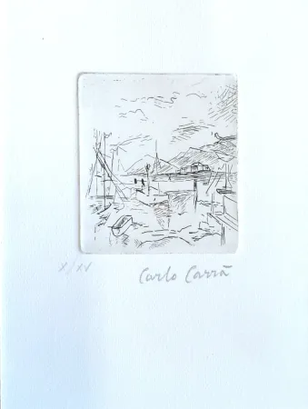 Aguafuerte Carra - Piccolo molo
