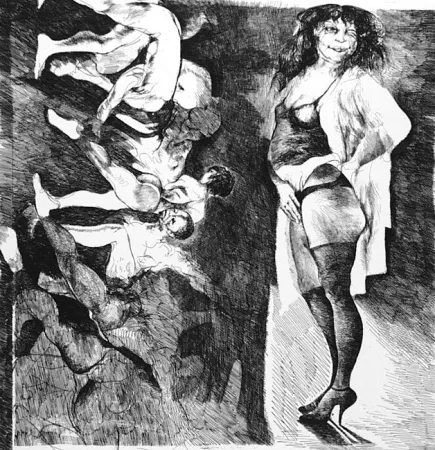 Aguafuerte Carrera - La strada