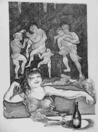 Aguafuerte Carrera - L'attesa n.1