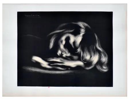 Litografía Carriere - Le Sommeil