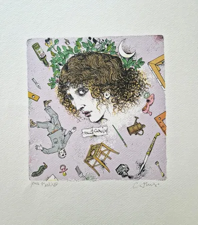 Litografía Caruso - Vertigine